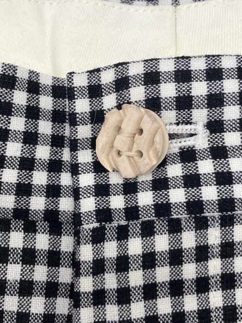 COMME des GARCONS HOMME PLUS（コムデギャルソンオムプリュス）COMME des GARCONS HOMME PLUS (コムデギャルソンオムプリュス) チェックパンツ　ギンガムチェック　AD2012 ブラック×ホワイト サイズ:XSの古着・服飾アイテム