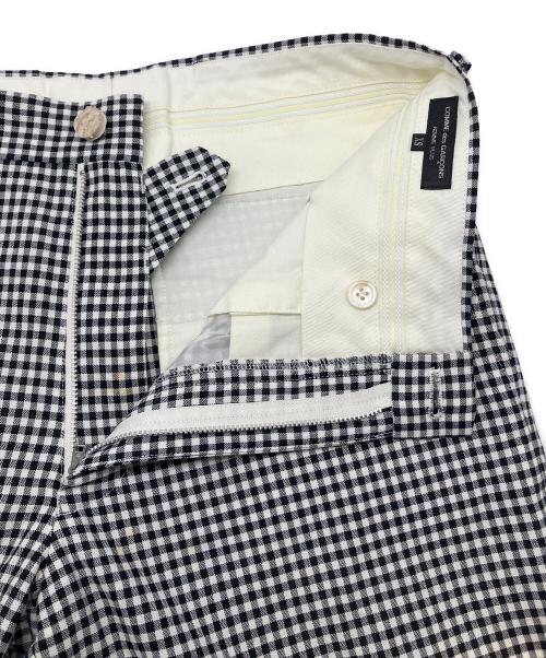 COMME des GARCONS HOMME PLUS（コムデギャルソンオムプリュス）COMME des GARCONS HOMME PLUS (コムデギャルソンオムプリュス) チェックパンツ　ギンガムチェック　AD2012 ブラック×ホワイト サイズ:XSの古着・服飾アイテム