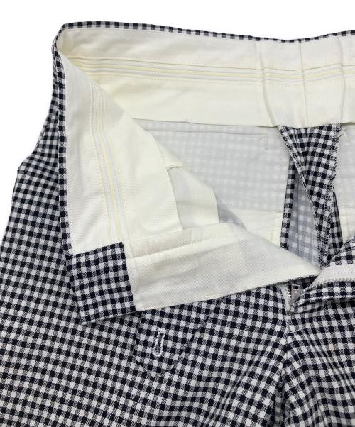COMME des GARCONS HOMME PLUS（コムデギャルソンオムプリュス）COMME des GARCONS HOMME PLUS (コムデギャルソンオムプリュス) チェックパンツ　ギンガムチェック　AD2012 ブラック×ホワイト サイズ:XSの古着・服飾アイテム