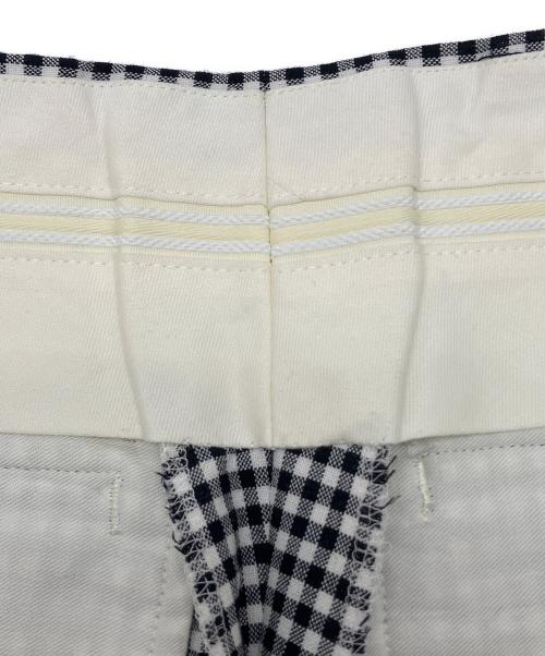 COMME des GARCONS HOMME PLUS（コムデギャルソンオムプリュス）COMME des GARCONS HOMME PLUS (コムデギャルソンオムプリュス) チェックパンツ　ギンガムチェック　AD2012 ブラック×ホワイト サイズ:XSの古着・服飾アイテム