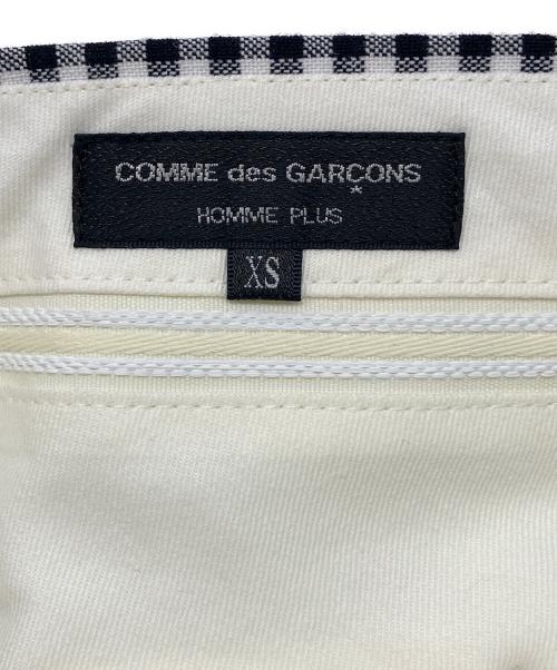 COMME des GARCONS HOMME PLUS（コムデギャルソンオムプリュス）COMME des GARCONS HOMME PLUS (コムデギャルソンオムプリュス) チェックパンツ　ギンガムチェック　AD2012 ブラック×ホワイト サイズ:XSの古着・服飾アイテム
