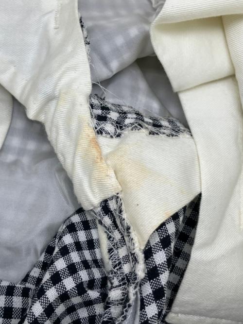 COMME des GARCONS HOMME PLUS（コムデギャルソンオムプリュス）COMME des GARCONS HOMME PLUS (コムデギャルソンオムプリュス) チェックパンツ　ギンガムチェック　AD2012 ブラック×ホワイト サイズ:XSの古着・服飾アイテム