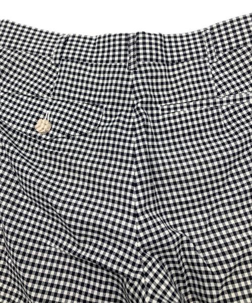 COMME des GARCONS HOMME PLUS（コムデギャルソンオムプリュス）COMME des GARCONS HOMME PLUS (コムデギャルソンオムプリュス) チェックパンツ　ギンガムチェック　AD2012 ブラック×ホワイト サイズ:XSの古着・服飾アイテム