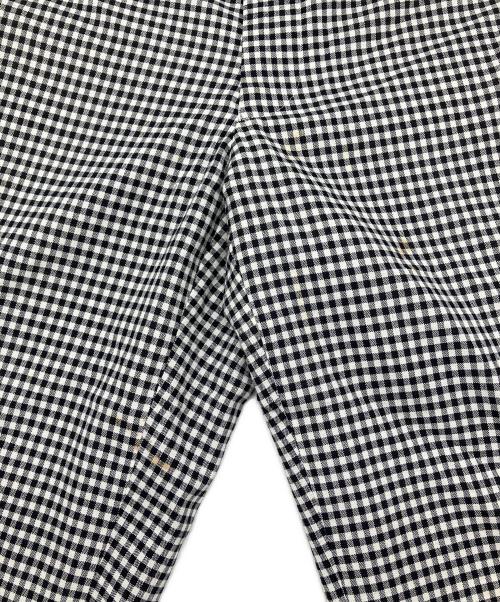 COMME des GARCONS HOMME PLUS（コムデギャルソンオムプリュス）COMME des GARCONS HOMME PLUS (コムデギャルソンオムプリュス) チェックパンツ　ギンガムチェック　AD2012 ブラック×ホワイト サイズ:XSの古着・服飾アイテム