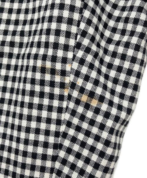 COMME des GARCONS HOMME PLUS（コムデギャルソンオムプリュス）COMME des GARCONS HOMME PLUS (コムデギャルソンオムプリュス) チェックパンツ　ギンガムチェック　AD2012 ブラック×ホワイト サイズ:XSの古着・服飾アイテム