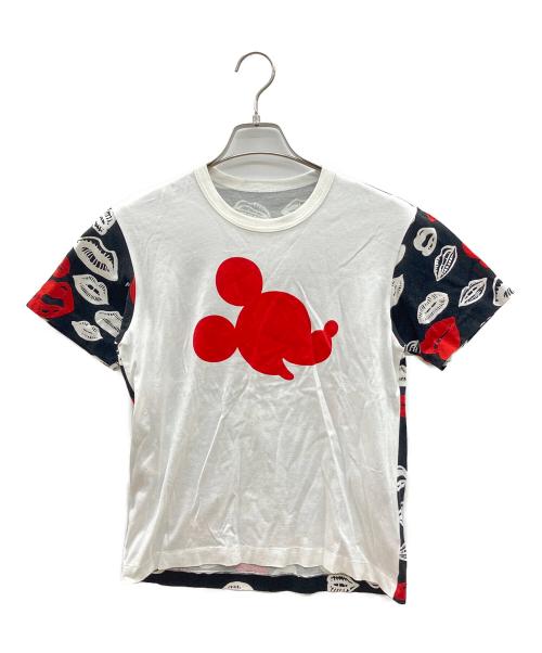 COMME des GARCONS（コムデギャルソン）COMME des GARCONS (コムデギャルソン) DISNEY (ディズニー) 半袖カットソー ホワイト×レッド×ブラック サイズ:Sの古着・服飾アイテム