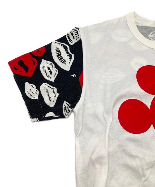 COMME des GARCONS（コムデギャルソン）COMME des GARCONS (コムデギャルソン) DISNEY (ディズニー) 半袖カットソー ホワイト×レッド×ブラック サイズ:Sの古着・服飾アイテム