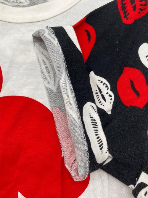 COMME des GARCONS（コムデギャルソン）COMME des GARCONS (コムデギャルソン) DISNEY (ディズニー) 半袖カットソー ホワイト×レッド×ブラック サイズ:Sの古着・服飾アイテム