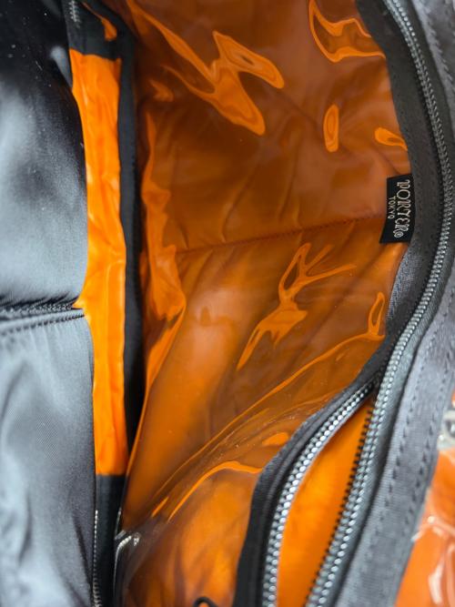 PORTER（ポーター）PORTER (ポーター) タンカー ブラック×オレンジの古着・服飾アイテム