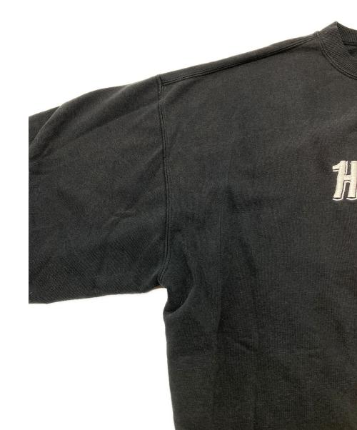 Hard Rock cafe（ハードロックカフェ）Hard Rock cafe (ハードロックカフェ) 90sロゴ刺繍スウェット　CANSUN　古着 ブラック サイズ:XLの古着・服飾アイテム