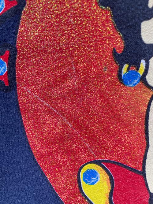 Hanes（ヘインズ）Hanes (ヘインズ) 90sキャラクタープリントスウェット　Betty Boop　古着 ネイビー サイズ:XLの古着・服飾アイテム