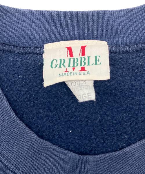 GRIBBLE（グリブル）GRIBBLE (グリブル) 90s短丈スウェット　古着 ネイビー サイズ:XLの古着・服飾アイテム