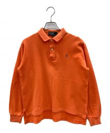 POLO RALPH LAUREN（ポロ・ラルフローレン）の古着「80sラガーシャツ　緑タグ」｜オレンジ