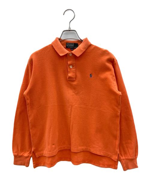 POLO RALPH LAUREN（ポロ・ラルフローレン）POLO RALPH LAUREN (ポロ・ラルフローレン) 80sラガーシャツ　緑タグ オレンジ サイズ:160cmの古着・服飾アイテム