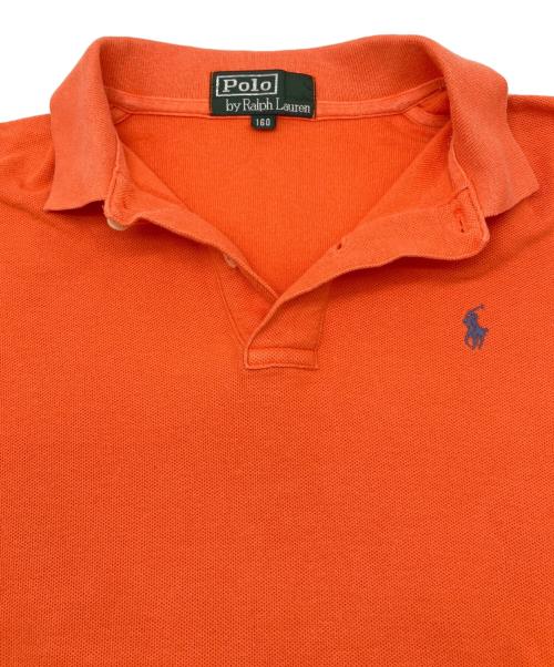 POLO RALPH LAUREN（ポロ・ラルフローレン）POLO RALPH LAUREN (ポロ・ラルフローレン) 80sラガーシャツ　緑タグ オレンジ サイズ:160cmの古着・服飾アイテム