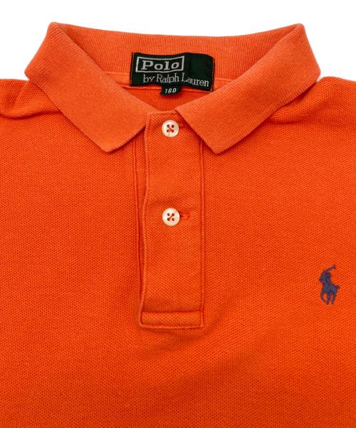 POLO RALPH LAUREN（ポロ・ラルフローレン）POLO RALPH LAUREN (ポロ・ラルフローレン) 80sラガーシャツ　緑タグ オレンジ サイズ:160cmの古着・服飾アイテム