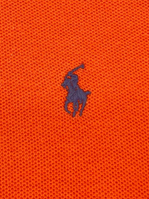 POLO RALPH LAUREN（ポロ・ラルフローレン）POLO RALPH LAUREN (ポロ・ラルフローレン) 80sラガーシャツ　緑タグ オレンジ サイズ:160cmの古着・服飾アイテム