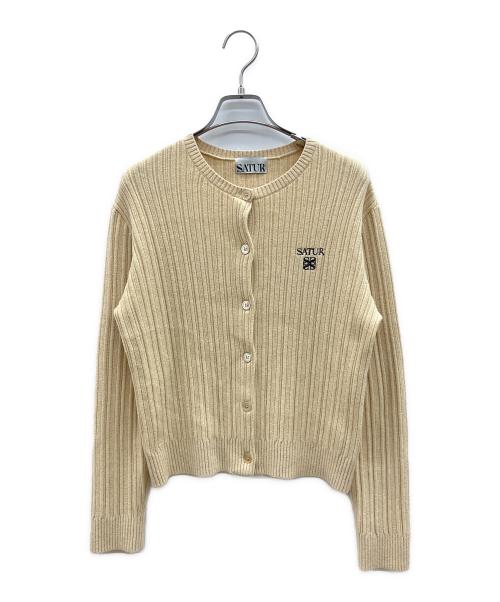 SATUR（セター）SATUR (セター) 薄手カーディガン オーク サイズ:Sの古着・服飾アイテム