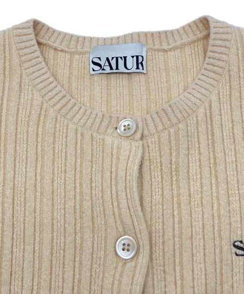 SATUR（セター）SATUR (セター) 薄手カーディガン オーク サイズ:Sの古着・服飾アイテム