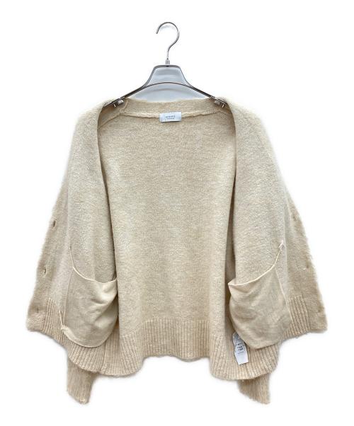 emmi（エミ）emmi (エミ) 厚手カーディガン　シャギーニットカーディガン ベージュ サイズ:Fの古着・服飾アイテム