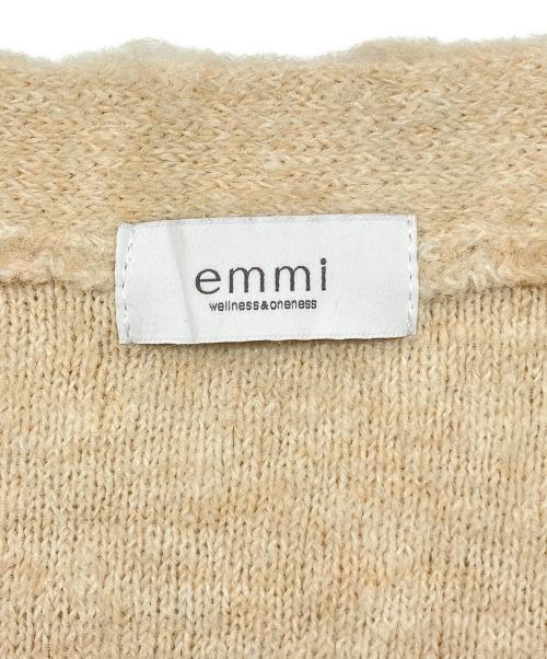 emmi（エミ）emmi (エミ) 厚手カーディガン　シャギーニットカーディガン ベージュ サイズ:Fの古着・服飾アイテム