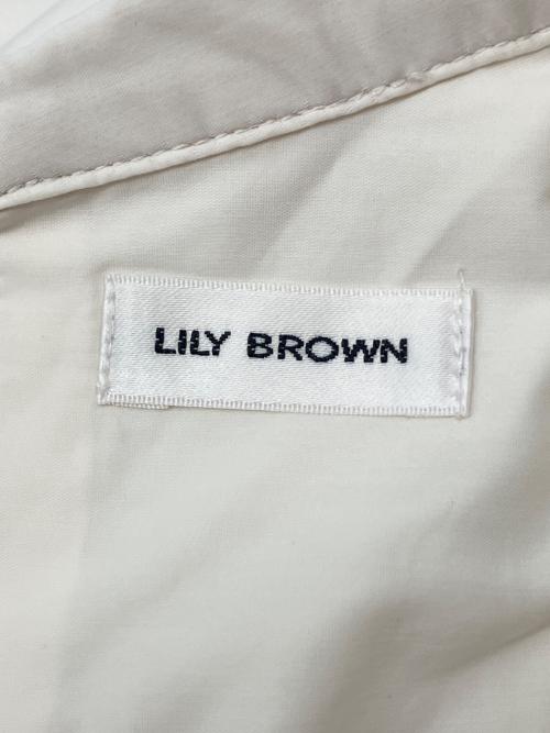 Lily Brown（リリーブラウン）Lily Brown (リリーブラウン) ノースリーブ・キャミソールワンピース ホワイトの古着・服飾アイテム