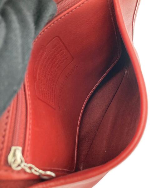 COACH（コーチ）COACH (コーチ) レザーショルダーバッグ　OLD COACH レッドの古着・服飾アイテム