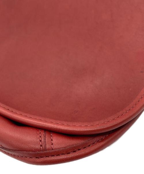 COACH（コーチ）COACH (コーチ) レザーショルダーバッグ　OLD COACH レッドの古着・服飾アイテム