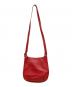COACH (コーチ) レザーショルダーバッグ　OLD COACH レッド：8000円
