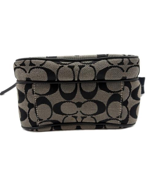 COACH（コーチ）COACH (コーチ) シグネチャー　ショルダーバッグ グレー×ブラックの古着・服飾アイテム
