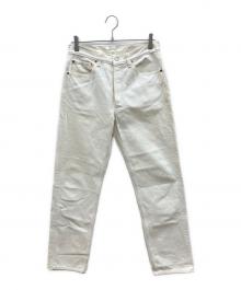 LEVI'S（リーバイス）の古着「501ホワイトデニムパンツ　90's USA製 ボタン裏552 アンジェロ工場 ヴィンテージアメカジ」｜ホワイト