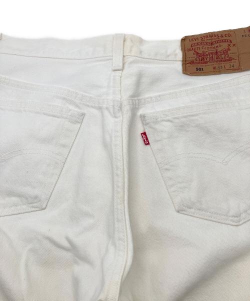 LEVI'S（リーバイス）LEVI'S (リーバイス) 501ホワイトデニムパンツ　90's USA製 ボタン裏552 アンジェロ工場 ヴィンテージアメカジ ホワイト サイズ:W33×L34の古着・服飾アイテム