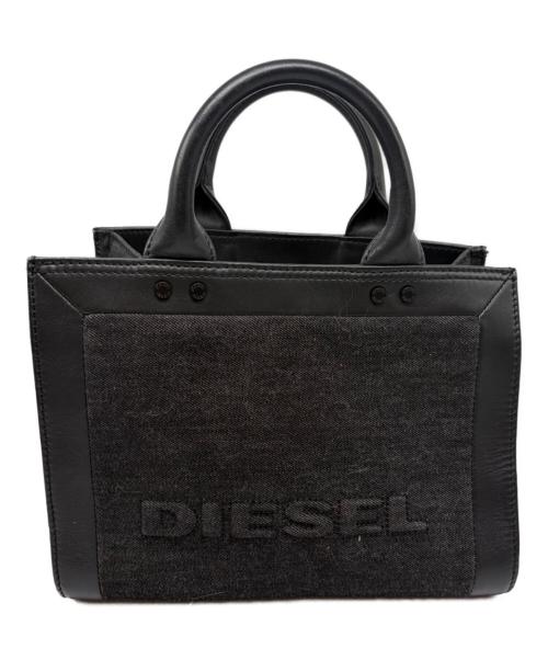 DIESEL（ディーゼル）DIESEL (ディーゼル) デニムハンドバッグ ブラックの古着・服飾アイテム