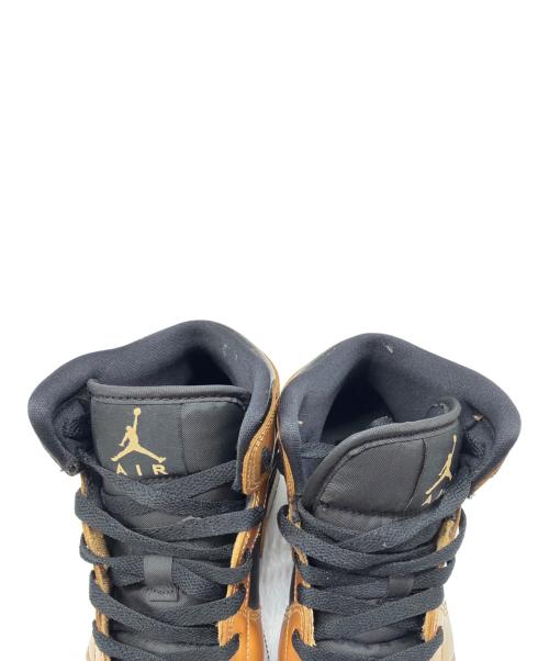 NIKE（ナイキ）NIKE (ナイキ) 	GS Air Jordan 1 Mid ゴールド×ブラック サイズ:24の古着・服飾アイテム