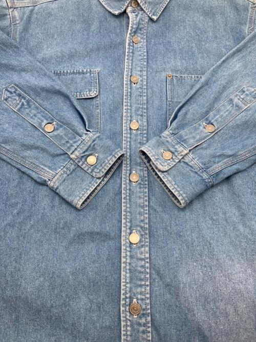 POLO COUNTRY（ポロカントリー）POLO COUNTRY (ポロカントリー) 80sデニムシャツ 緑タグ RALPH LAUREN 古着 インディゴ サイズ:Lの古着・服飾アイテム