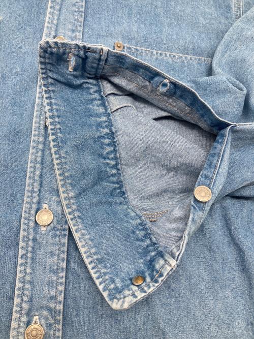 POLO COUNTRY（ポロカントリー）POLO COUNTRY (ポロカントリー) 80sデニムシャツ 緑タグ RALPH LAUREN 古着 インディゴ サイズ:Lの古着・服飾アイテム