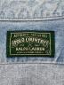 中古・古着 POLO COUNTRY (ポロカントリー) 80sデニムシャツ 緑タグ RALPH LAUREN 古着 インディゴ サイズ:L：10000円