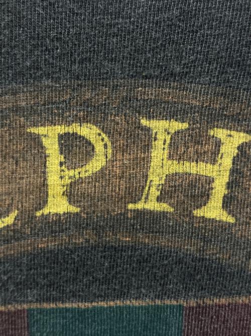 POLO RALPH LAUREN（ポロ・ラルフローレン）POLO RALPH LAUREN (ポロ・ラルフローレン) 90sバックプリントポケットカットソー ブラック サイズ:Ｍの古着・服飾アイテム