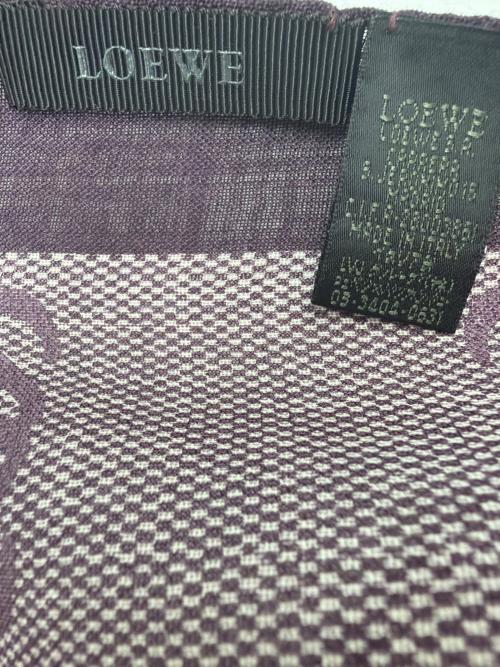 LOEWE（ロエベ）LOEWE (ロエベ) ロゴストール パープルの古着・服飾アイテム