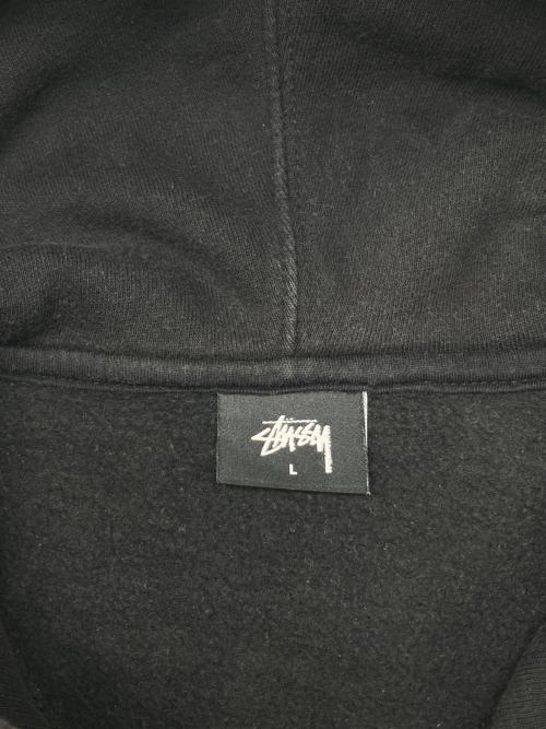 stussy（ステューシー）stussy (ステューシー) プルオーバーパーカー ブラック サイズ:Lの古着・服飾アイテム