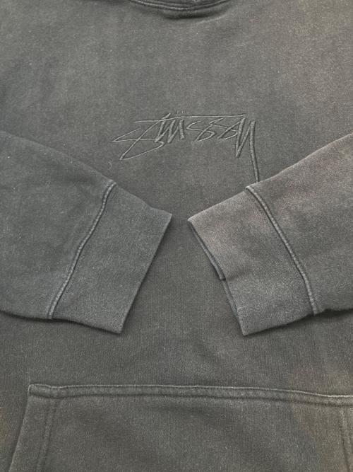 stussy（ステューシー）stussy (ステューシー) プルオーバーパーカー ブラック サイズ:Lの古着・服飾アイテム