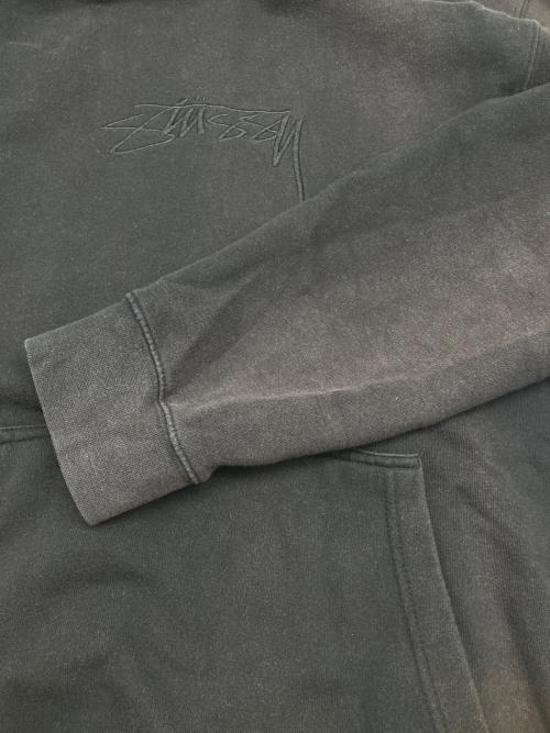 stussy（ステューシー）stussy (ステューシー) プルオーバーパーカー ブラック サイズ:Lの古着・服飾アイテム
