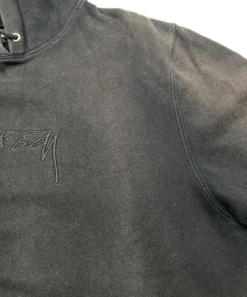 stussy（ステューシー）stussy (ステューシー) プルオーバーパーカー ブラック サイズ:Lの古着・服飾アイテム