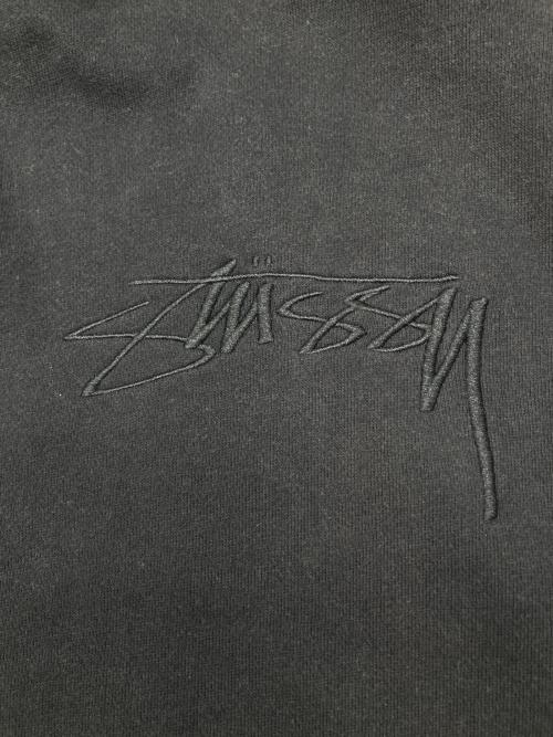 stussy（ステューシー）stussy (ステューシー) プルオーバーパーカー ブラック サイズ:Lの古着・服飾アイテム