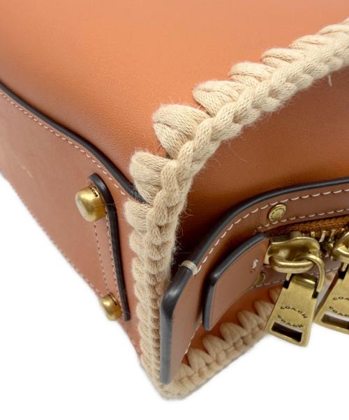 COACH（コーチ）COACH (コーチ) ローグ20・クロシェ ブラウン×ネイビーの古着・服飾アイテム