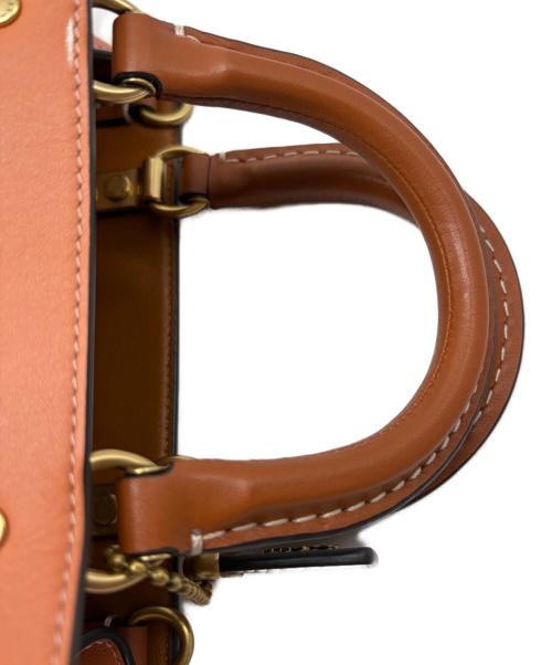 COACH（コーチ）COACH (コーチ) ローグ20・クロシェ ブラウン×ネイビーの古着・服飾アイテム