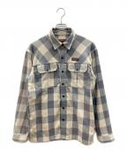 Patagoniaパタゴニア）の古着「長袖シャツ」｜グレー×ホワイト