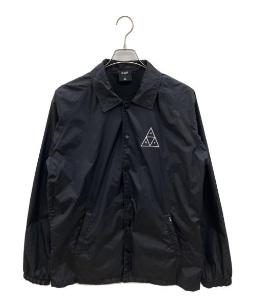 HUF（ハフ）HUF (ハフ) コーチジャケット ブラック サイズ:Ｍの古着・服飾アイテム