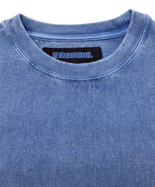 NEIGHBORHOOD（ネイバーフッド）NEIGHBORHOOD (ネイバーフッド) Tシャツ　PIGMENT DYED CREWNECK SS　ウォッシャブル加工 ブルー サイズ:XL 未使用品の古着・服飾アイテム