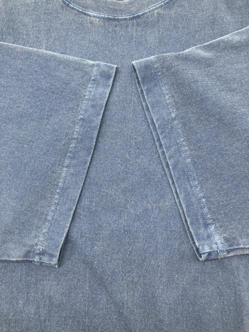 NEIGHBORHOOD（ネイバーフッド）NEIGHBORHOOD (ネイバーフッド) Tシャツ　PIGMENT DYED CREWNECK SS　ウォッシャブル加工 ブルー サイズ:XL 未使用品の古着・服飾アイテム